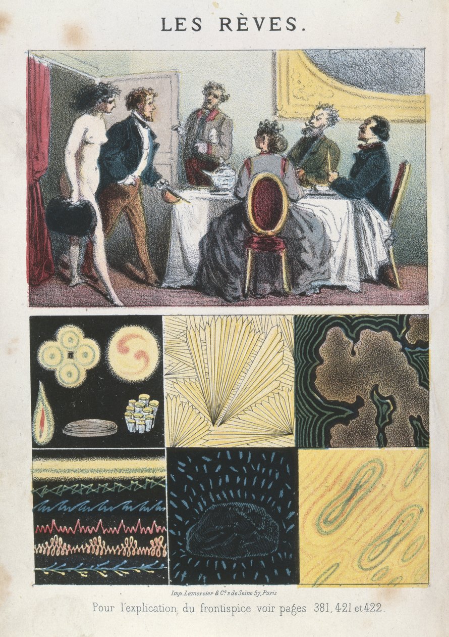 Sny, ilustracja ze snów i sposobów kierowania nimi markiza d