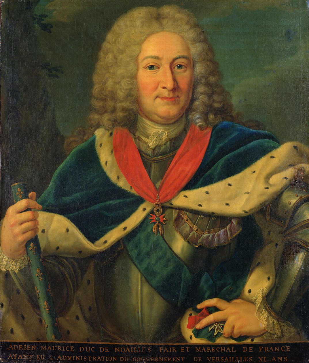Duke Adrien-Maurice de Noailles (1678-1766) өнгөлсөн autorstwa French School