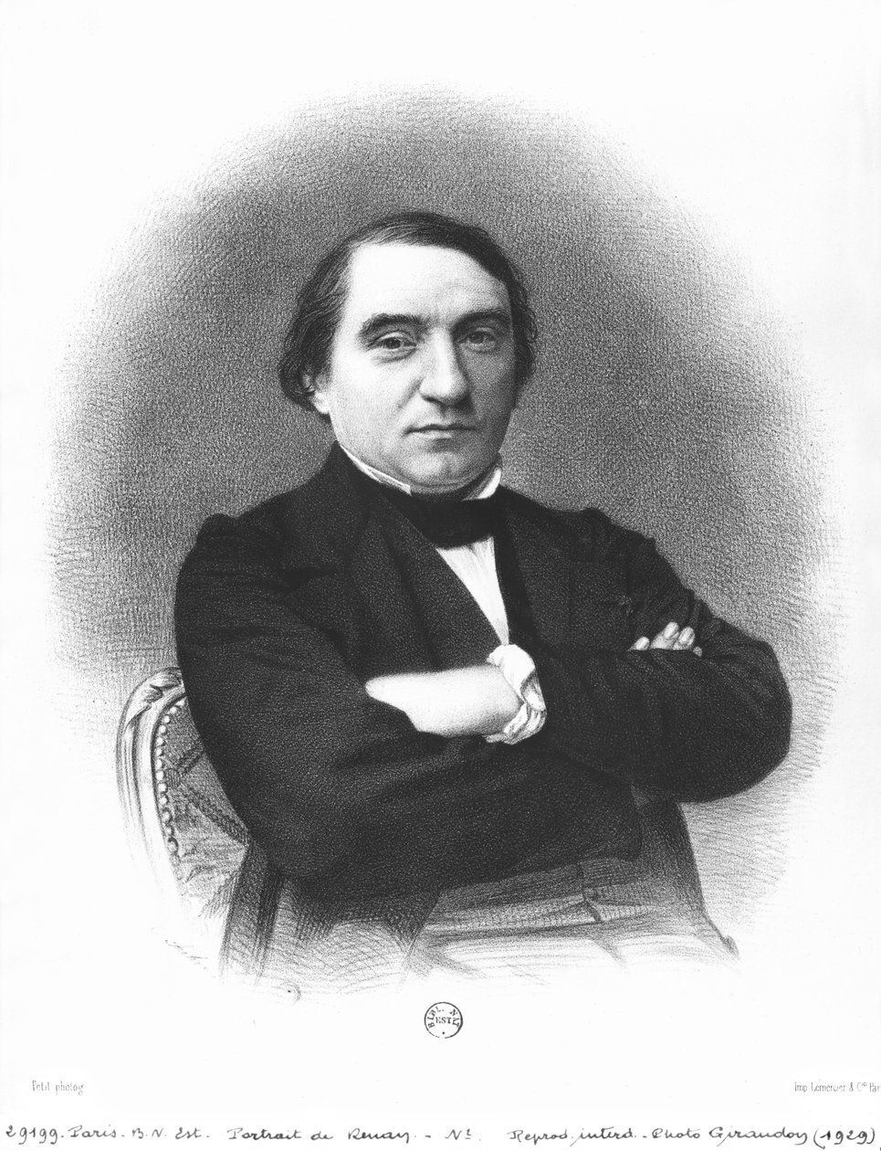 Ernest Renan (1823-92) według fotografii Pierre