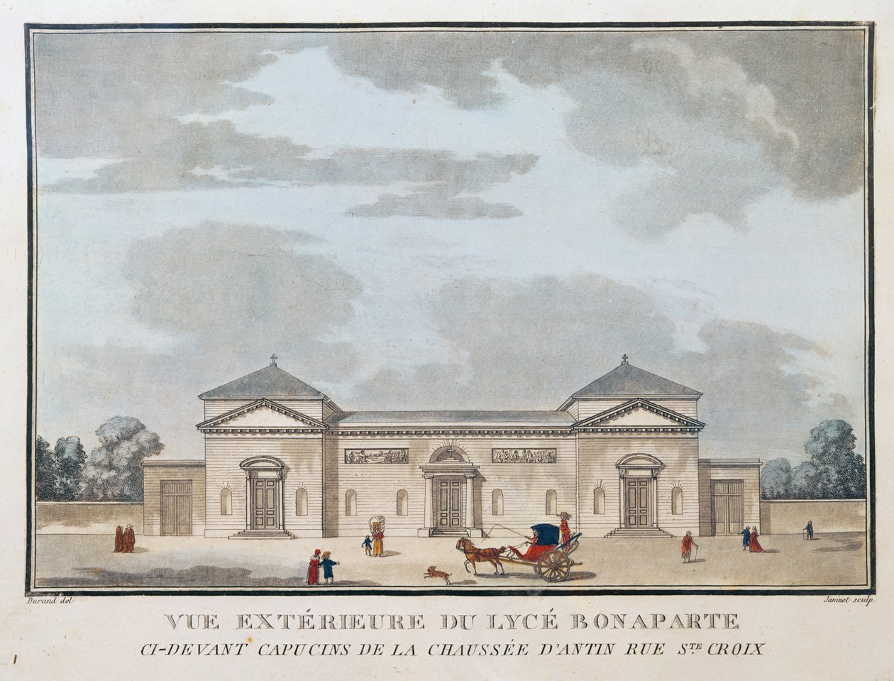 Zewnętrzny widok Lycee Bonaparte autorstwa French School
