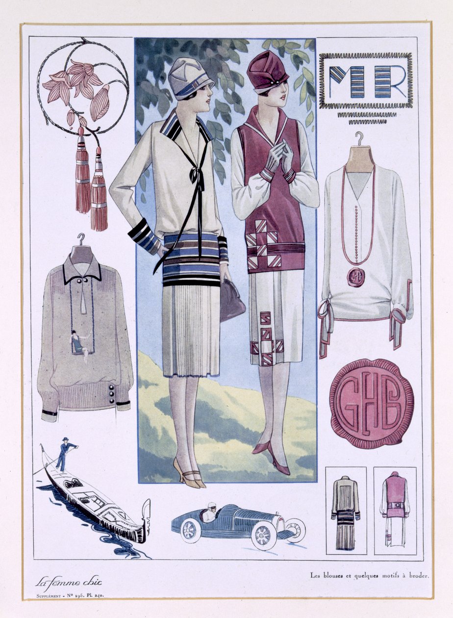Talerz modowy od „La femme chic” autorstwa French School