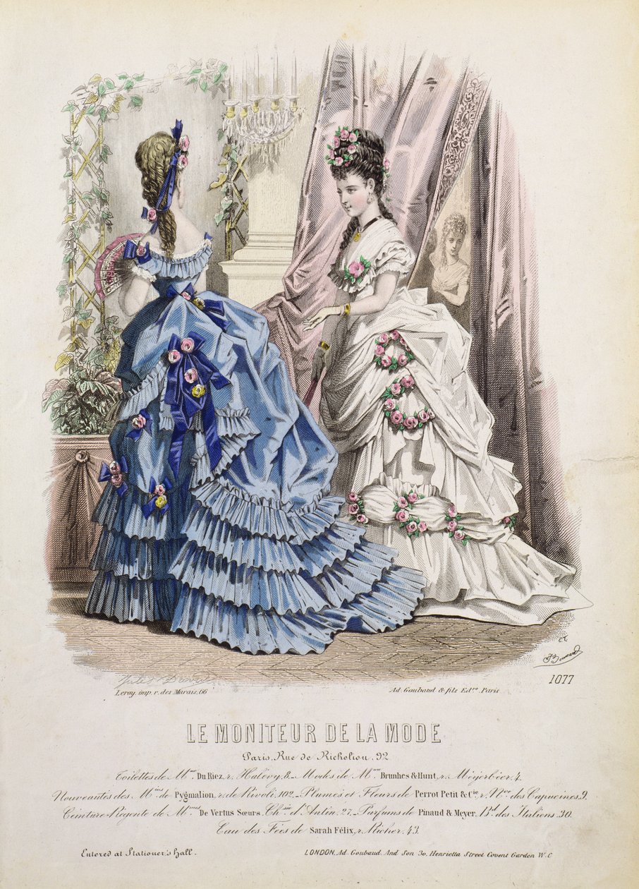 Tablica mody z "Le Moniteur de la Mode autorstwa French School