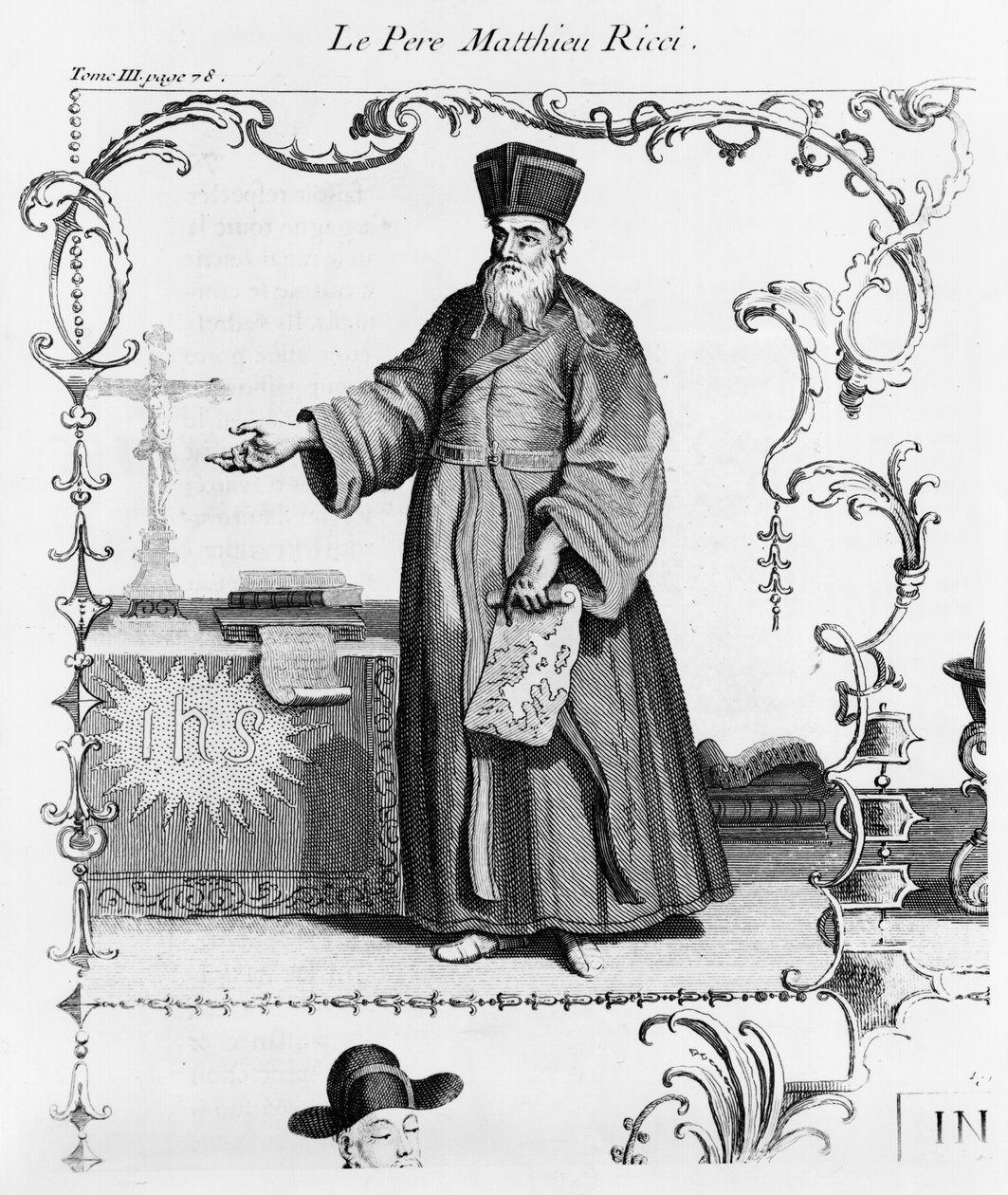 Ojciec Matteo Ricci (1552-1610) autorstwa French School