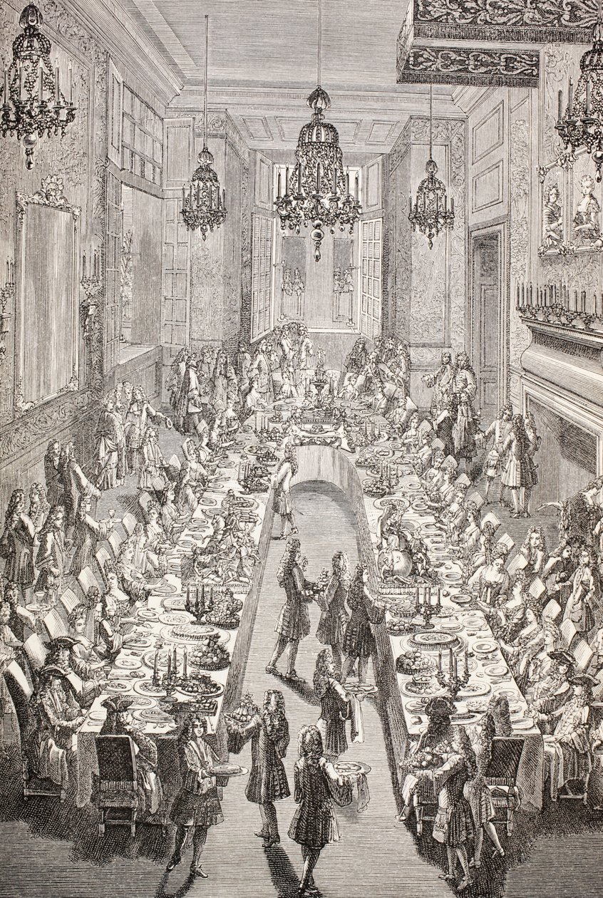 Święto wygłoszone dla ambasadora Hiszpanii we Francji w Paryżu w 1707, 1875 autorstwa French School