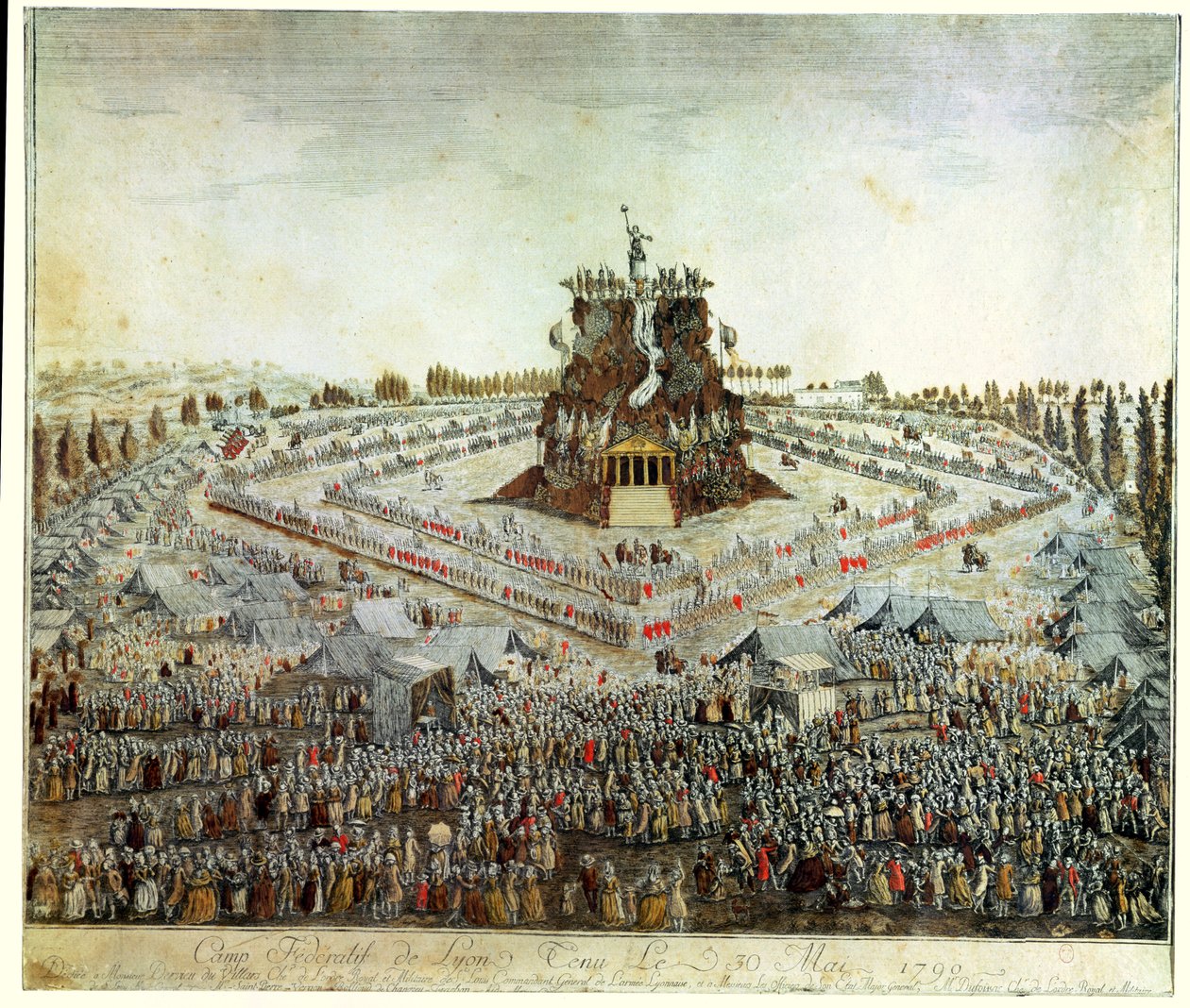 Obóz Federalny w Lyonie, 30 maja 1790 autorstwa French School