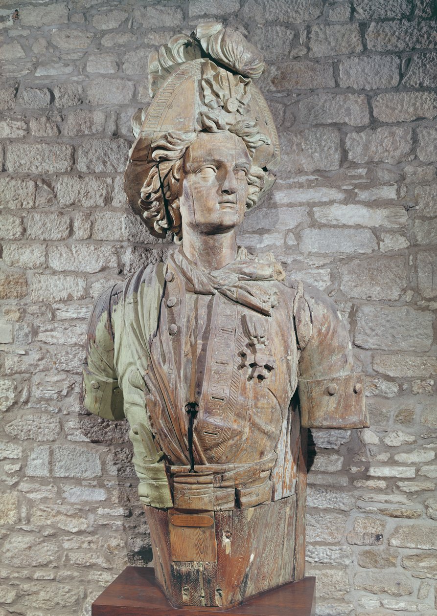 Figurant Rene Duguay-Trouin (1673-1736) (drewno) autorstwa French School