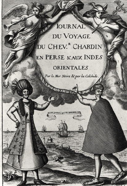 Ulotka Journal des Voyages du Chevalier Chardin, 1686 autorstwa French School