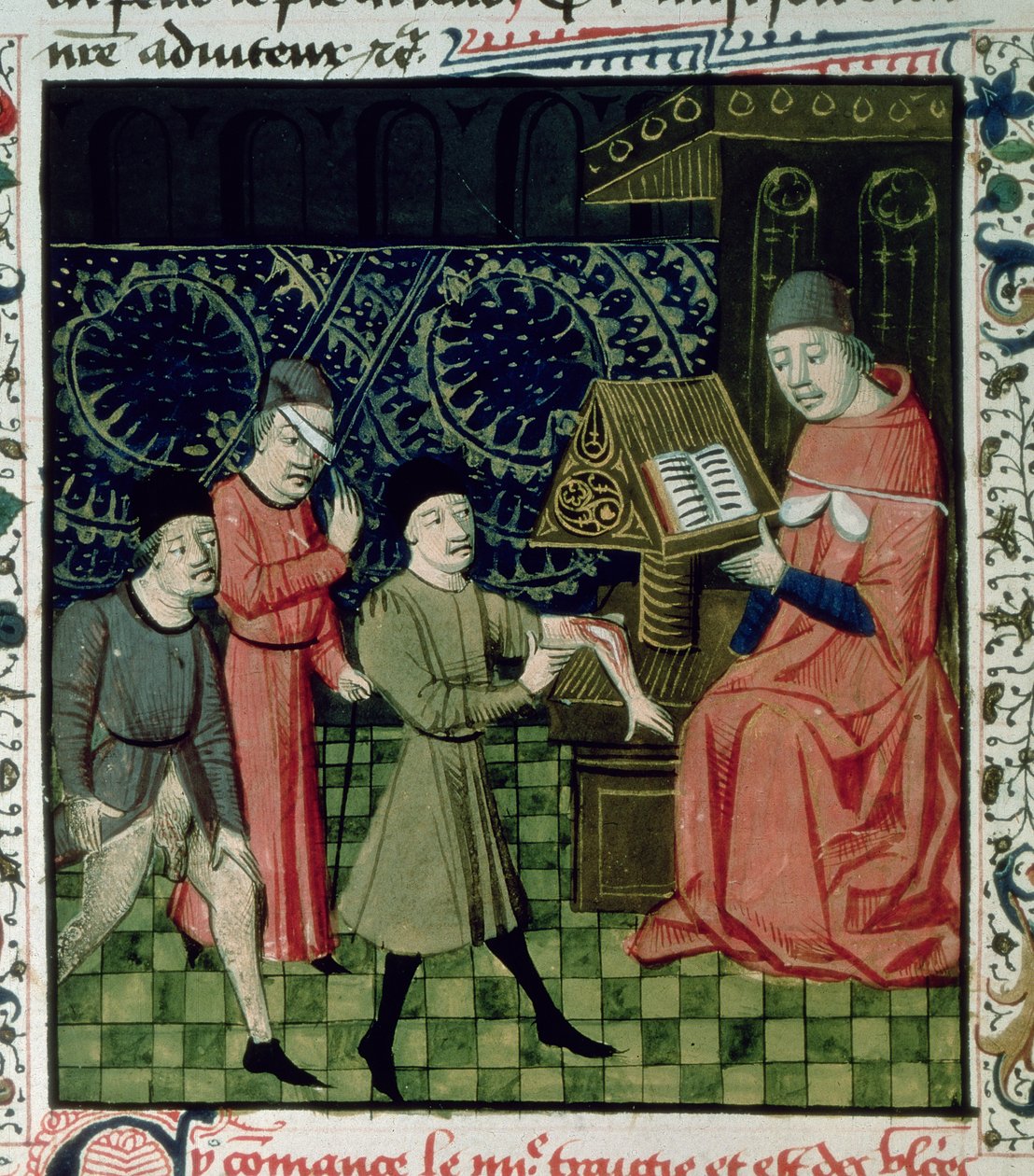 Fr 396 f.66 Klinika chirurga, Guy de Chauliac autorstwa French School