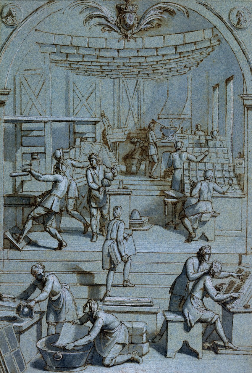 Frontyspis dla Królewskiej Drukarni autorstwa French School