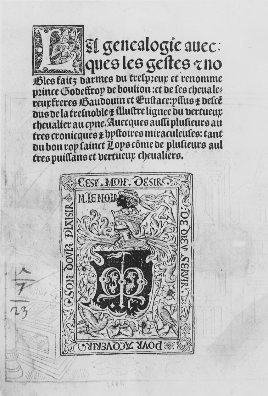 Genealogia i czyny szlacheckie rycerzy, 1504 autorstwa French School