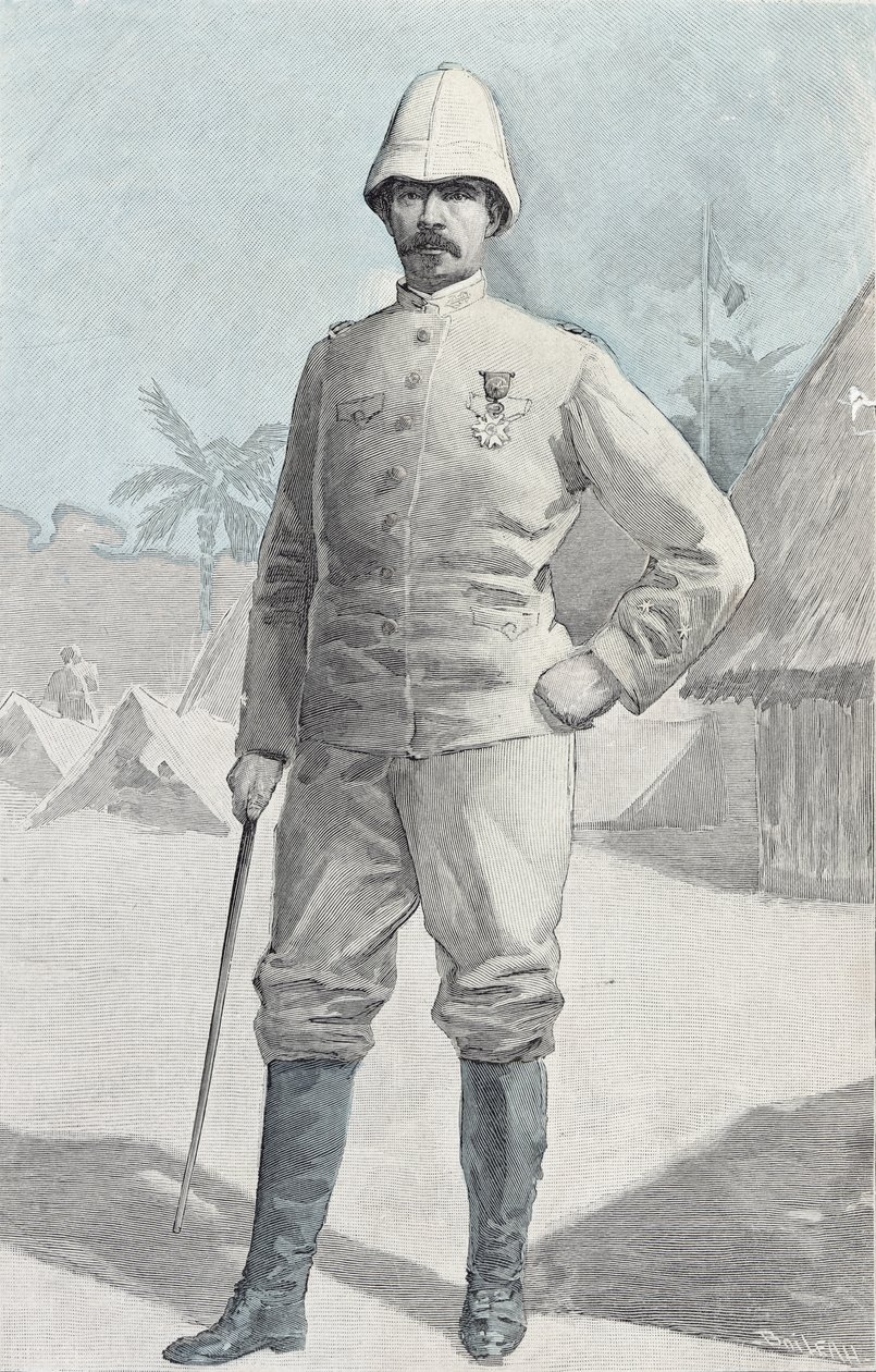 Generał Alfred Amedee Dodds (1842-1922) autorstwa French School