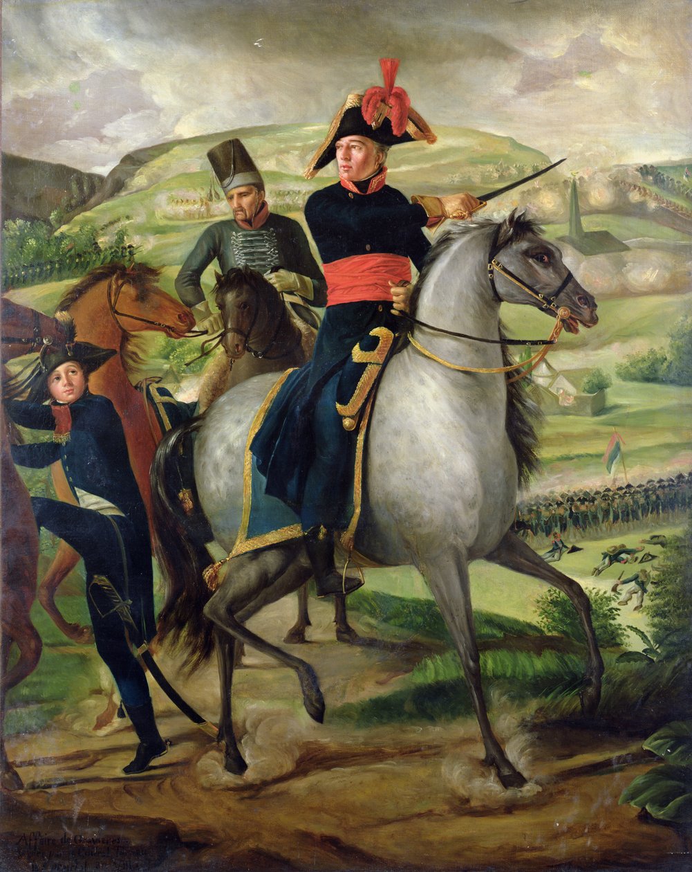 Generał Louis Marie Turreau de Garambouville (1756-1816) w sprawie Gravieres, 1800 (patrz także 160490) autorstwa French School