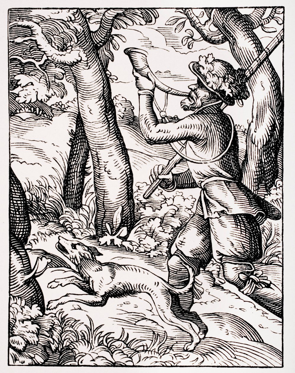 Niemiecki sportowiec, według ryciny Josta Ammana (1539-91) z „Le Moyen Age et La Renaissance” Paula Lacroix (1806-84) opublikowanej w 1847 roku autorstwa French School