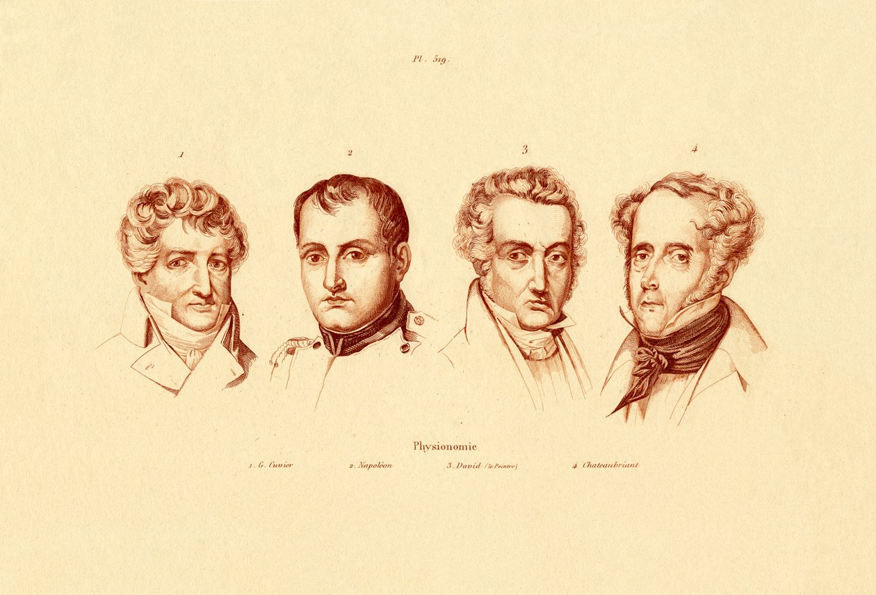 Głowy, 1833-39 autorstwa French School