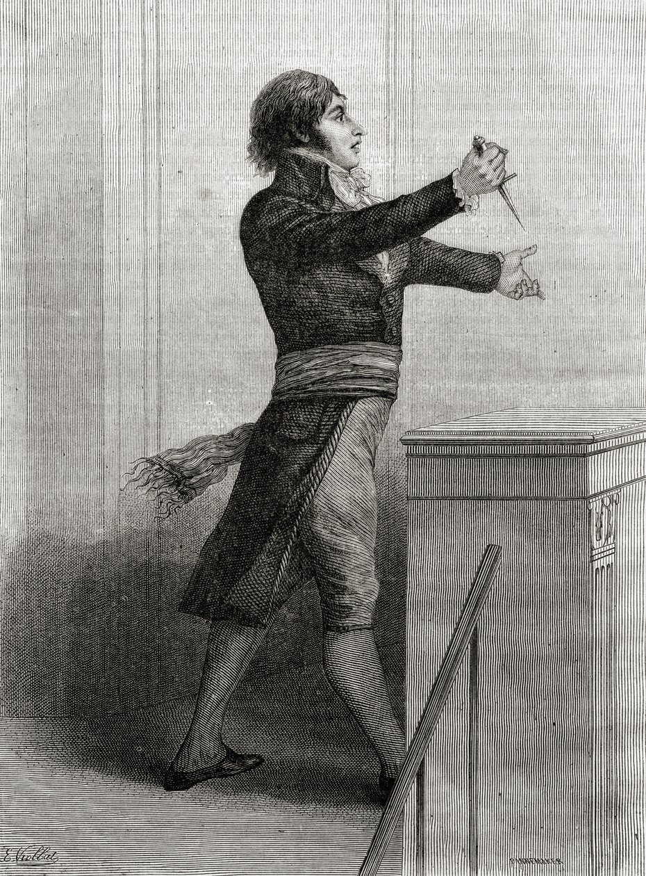 Jean Lambert Tallien (1767-1820) Podżeganie do rewolucji autorstwa French School