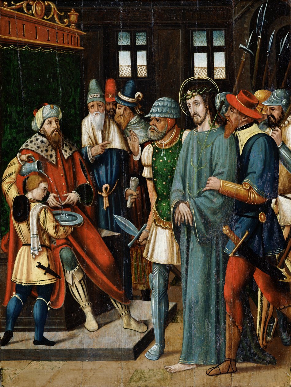Jezus przed Piłatem autorstwa French School