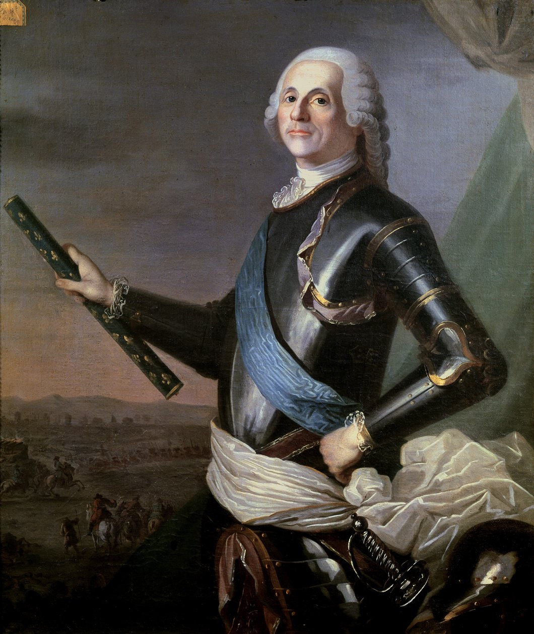 Louis Francois Armand Vignerot du Plessis (1696-1788) książę Richelieu autorstwa French School