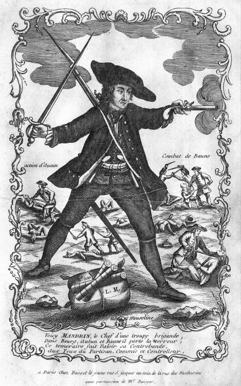 Луис Мандрин (1724-55) өнгөлсөн autorstwa French School
