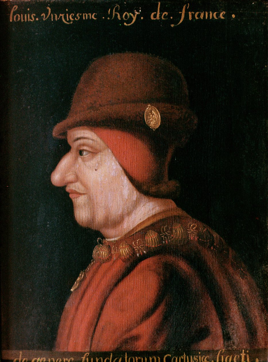 Ludwik XI (1423-83) autorstwa French School