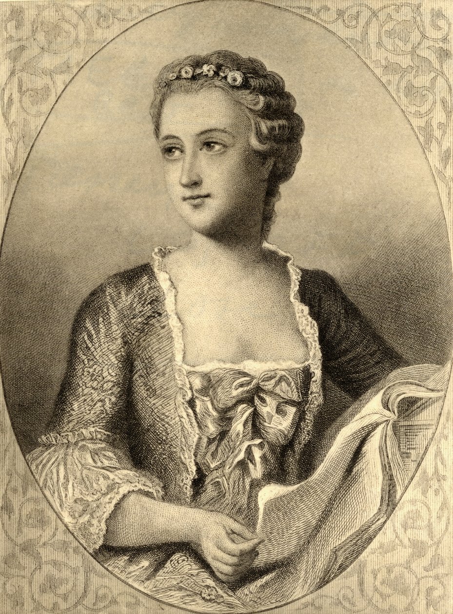 Pani de Pompadour (1721-64) autorstwa French School