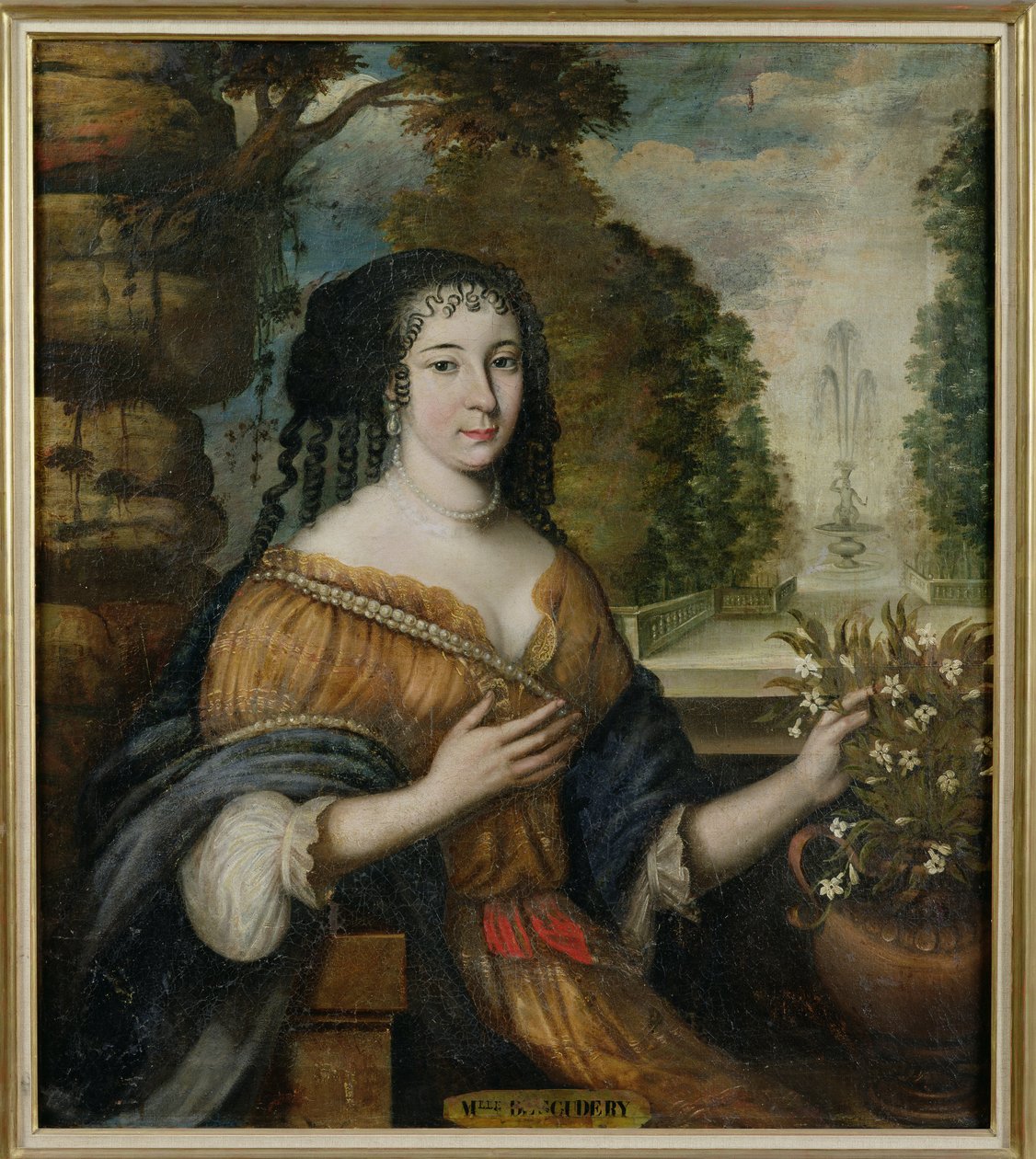 Madeleine de Scudery (1607-1701) autorstwa French School