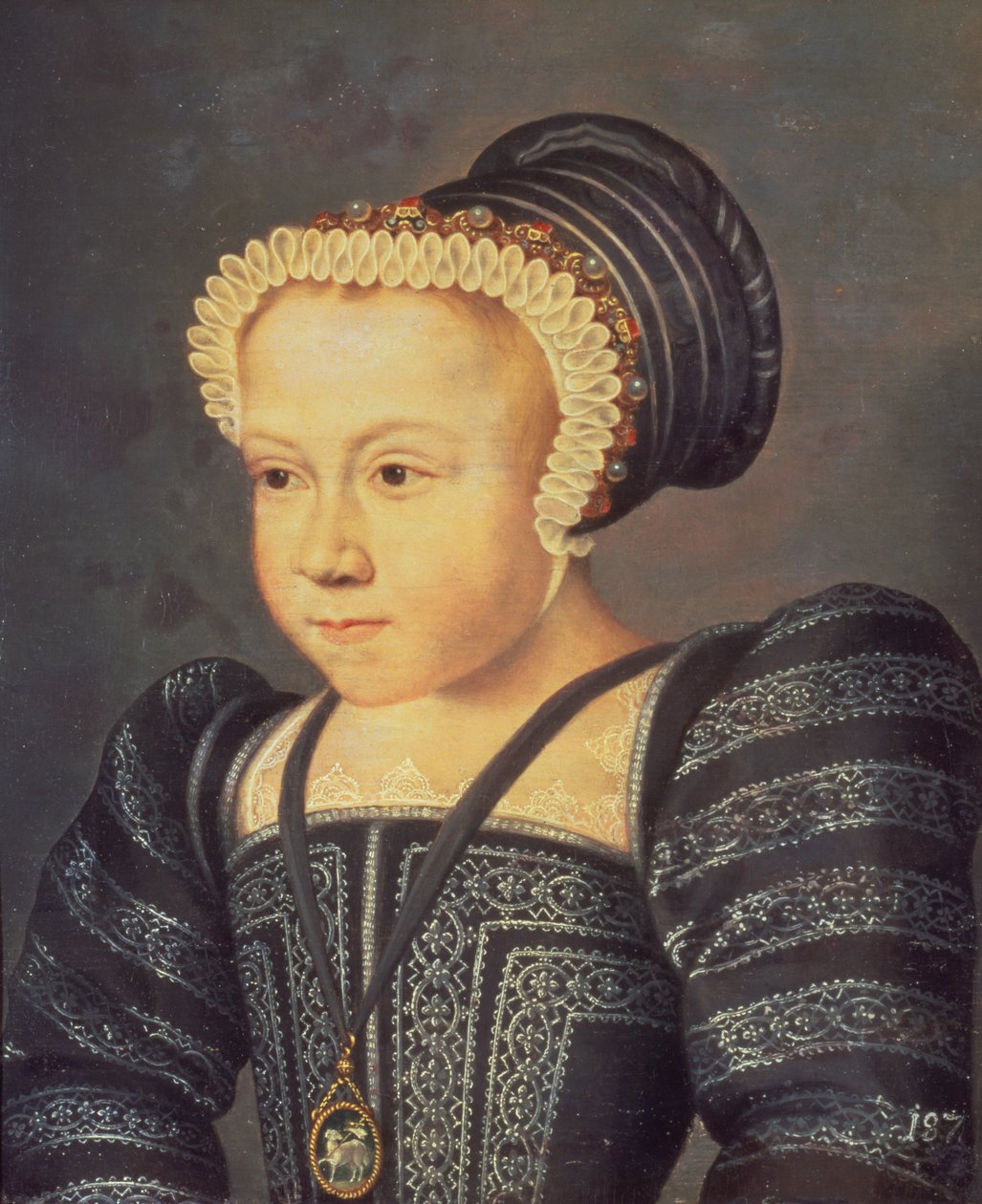 Małgorzata, królowa Nawarry, jako dziecko, 1550 autorstwa French School