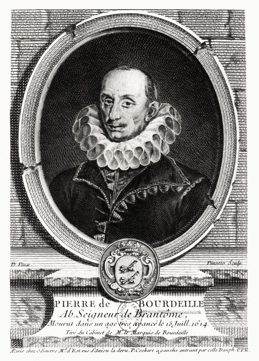 Medalion portret Pierre de Bourdeille (1540-1614) opata Brantome autorstwa French School