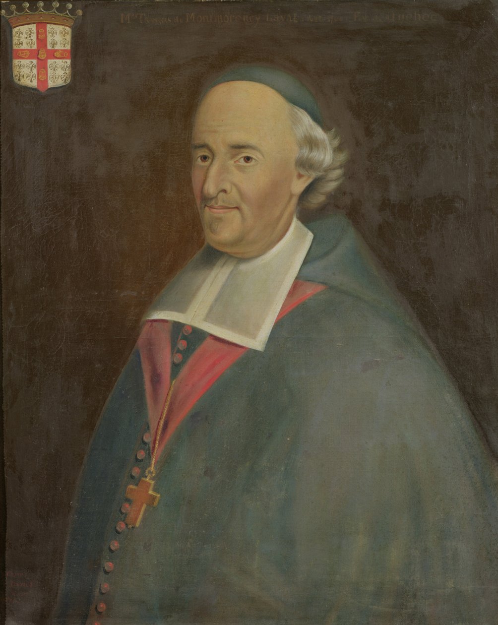 Monseigneur de Montmorency-Laval (1623-1708) biskup Kanady autorstwa French School