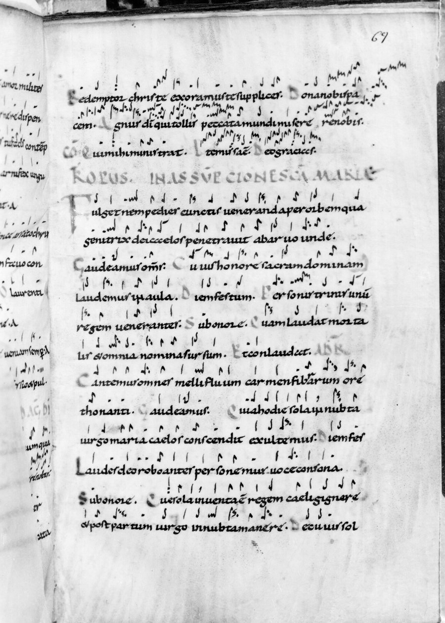Ms 18 fol.69 Wniebowzięcie z „Troparium” autorstwa French School