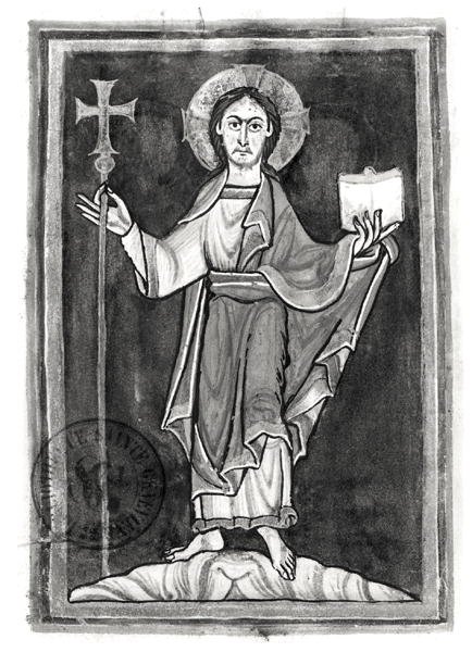Ms 2657 fol.2v Chrystus, z benedyktyńskiego autorstwa French School