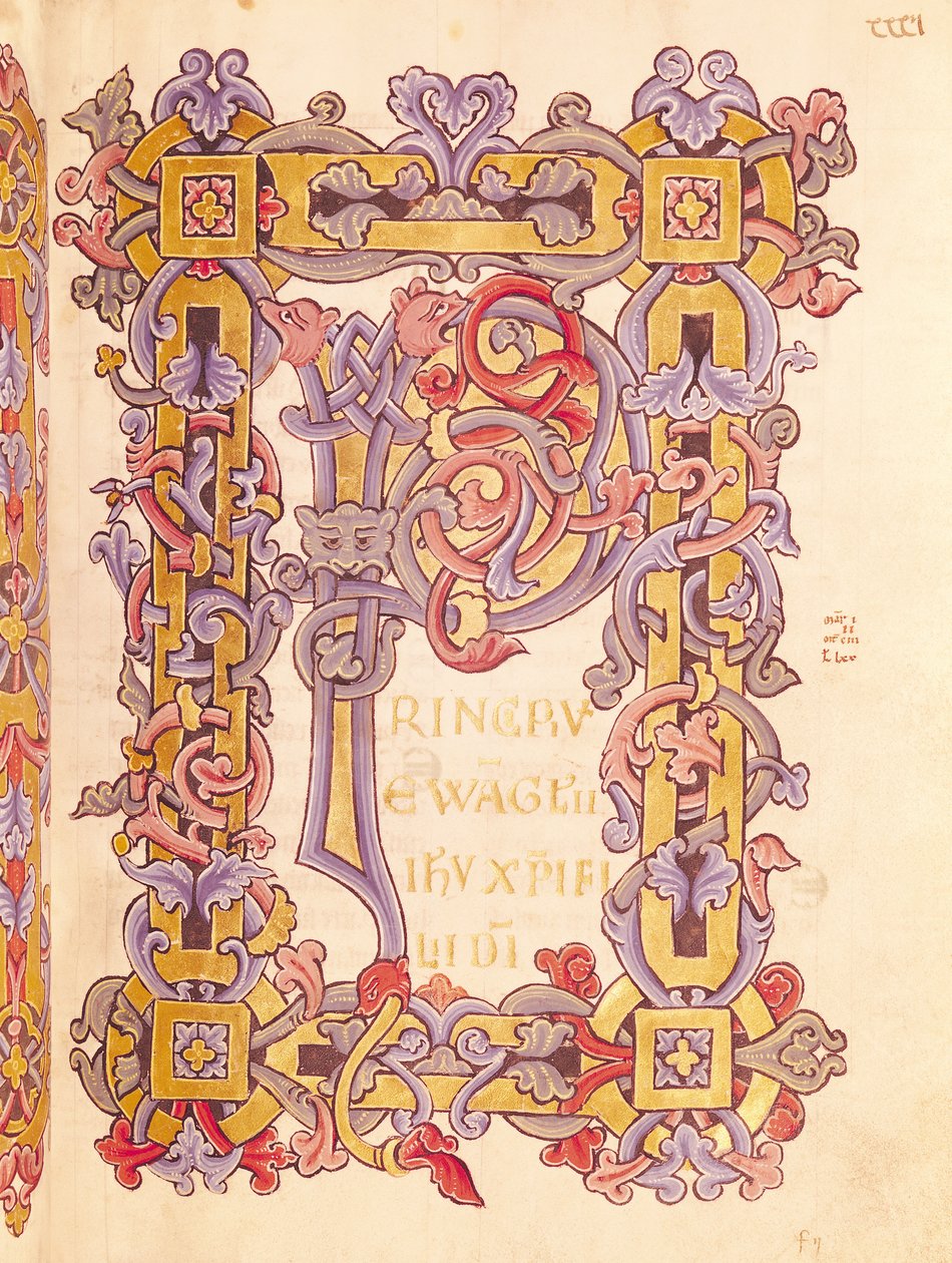 Ms 479 k. 32 Inicjał „P” z „Les Gospels de l