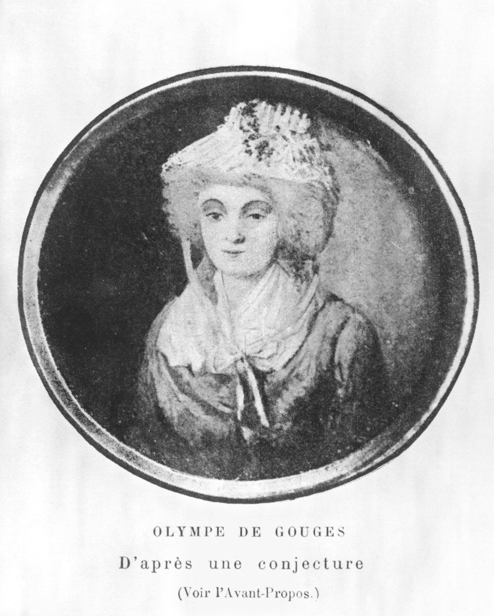 Olimpia z Gouges (1743-93) autorstwa French School
