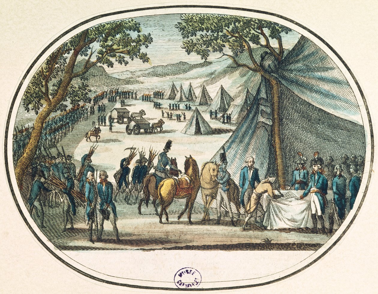 Pacyfikacja Wandei przez generała Hoche (1768-97) 20 kwietnia 1795 autorstwa French School