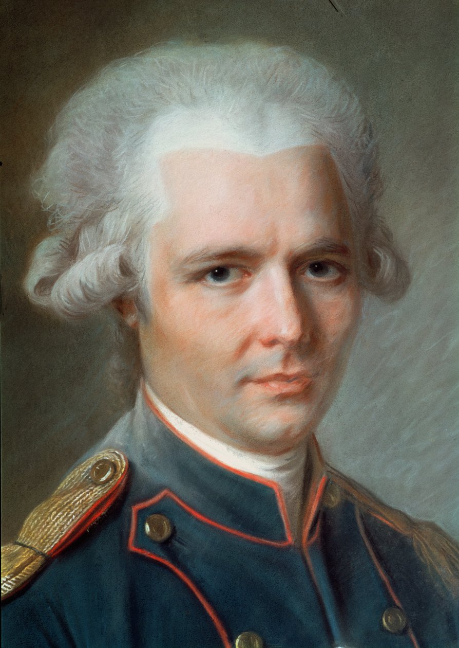 Pierre Choderlos de Laclos (1741-1803) (pastel na papierze) autorstwa French School