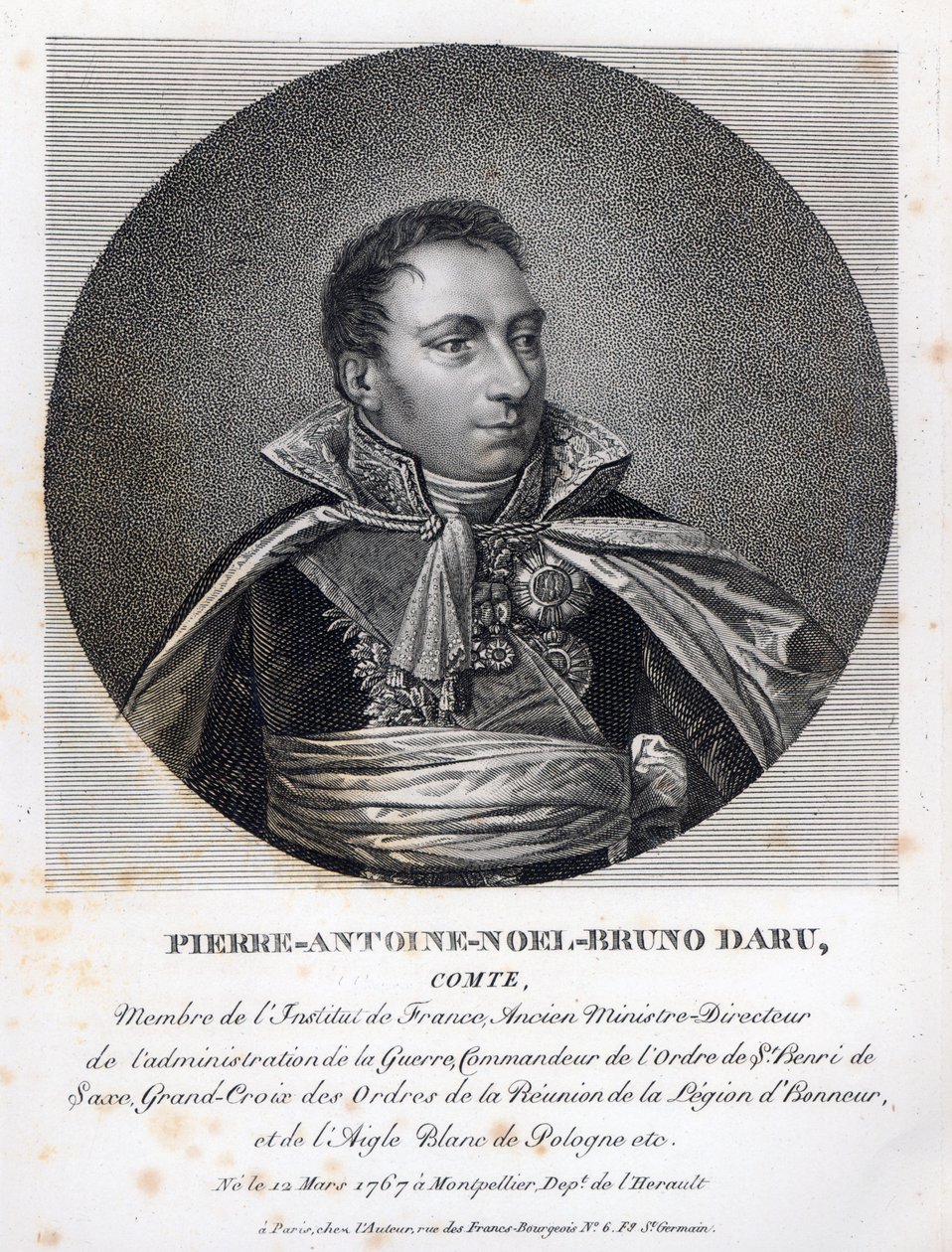 Pierre Daru (1767-1829) autorstwa French School