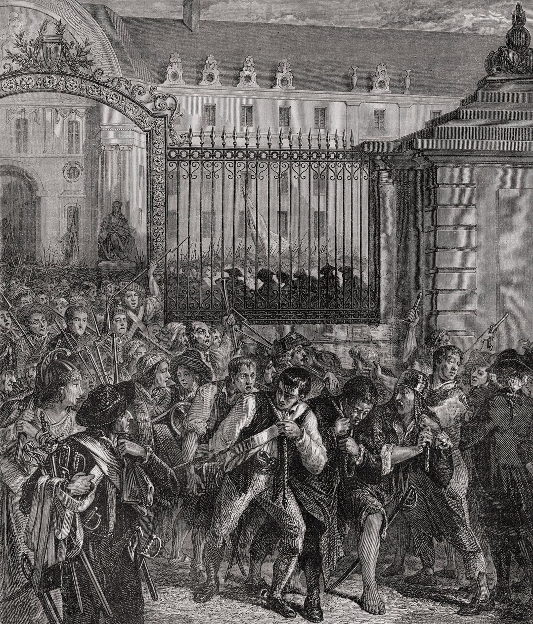 Grabież zbrojowni Invalides, 14 lipca 1789 autorstwa French School