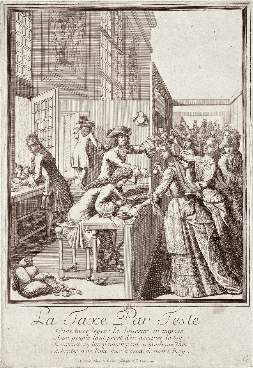 Poll Tax, 1709 r. autorstwa French School