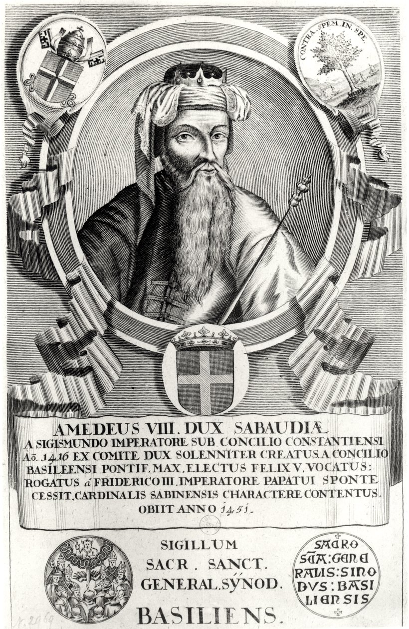 Portret Amedeusza VIII Pacyfik (1383-1451) autorstwa French School