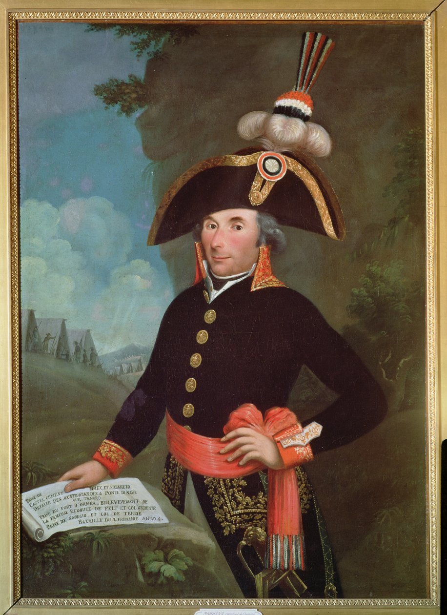 Portret Andre Massena (1758-1817) generał dywizji, 2 Frimaire, An IV autorstwa French School