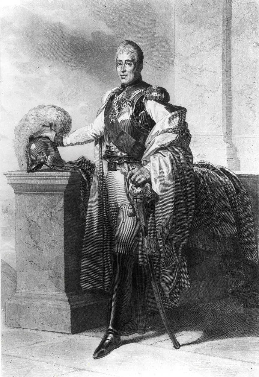 Karolio X (1757-1836) Prancūzijos ir Navaros karaliaus (1824-1830) poli portretas autorstwa French School
