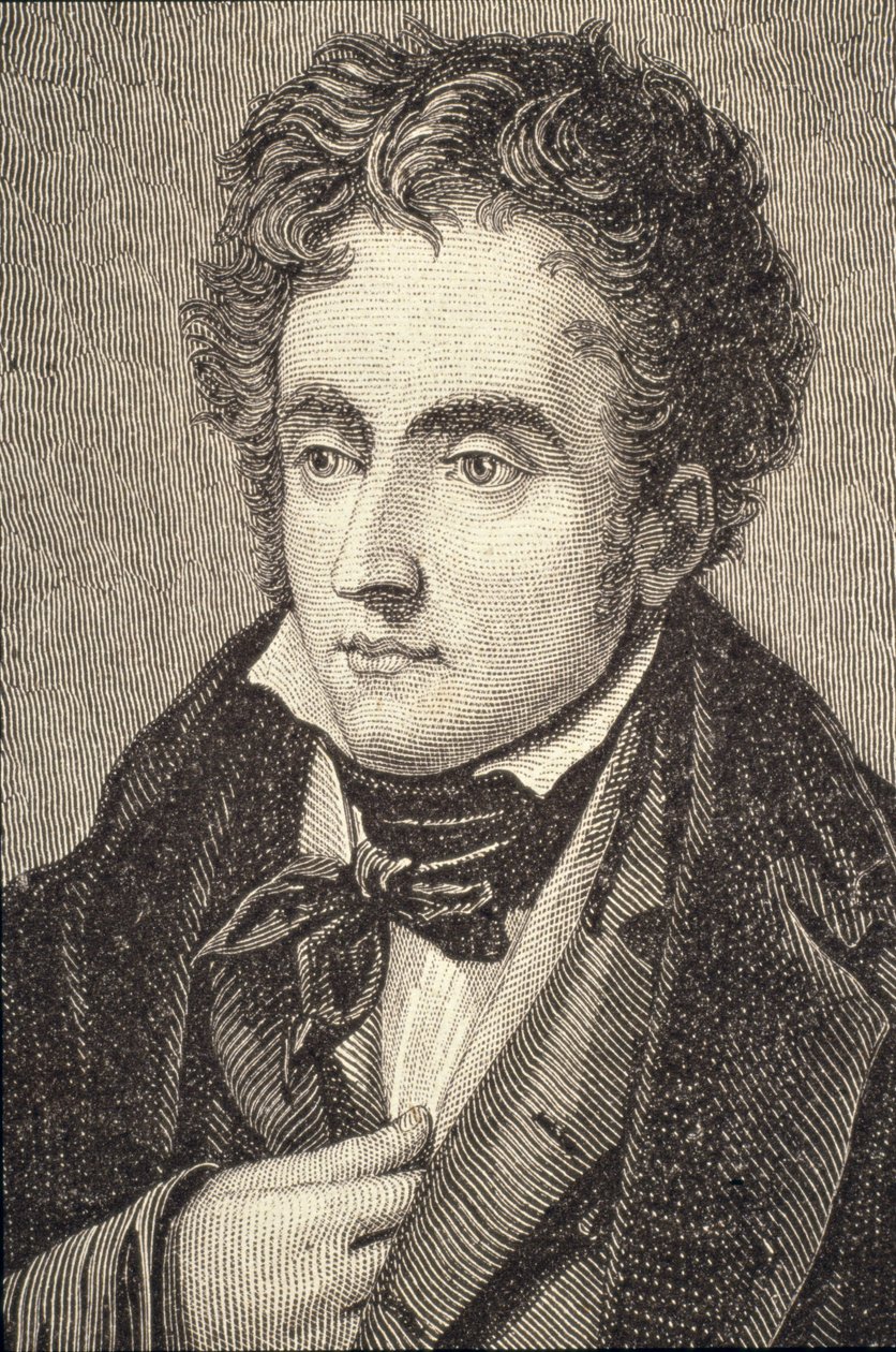 Portret Francois Auguste Rene, wicehrabiego Chateaubriand (1768-1848) autorstwa French School