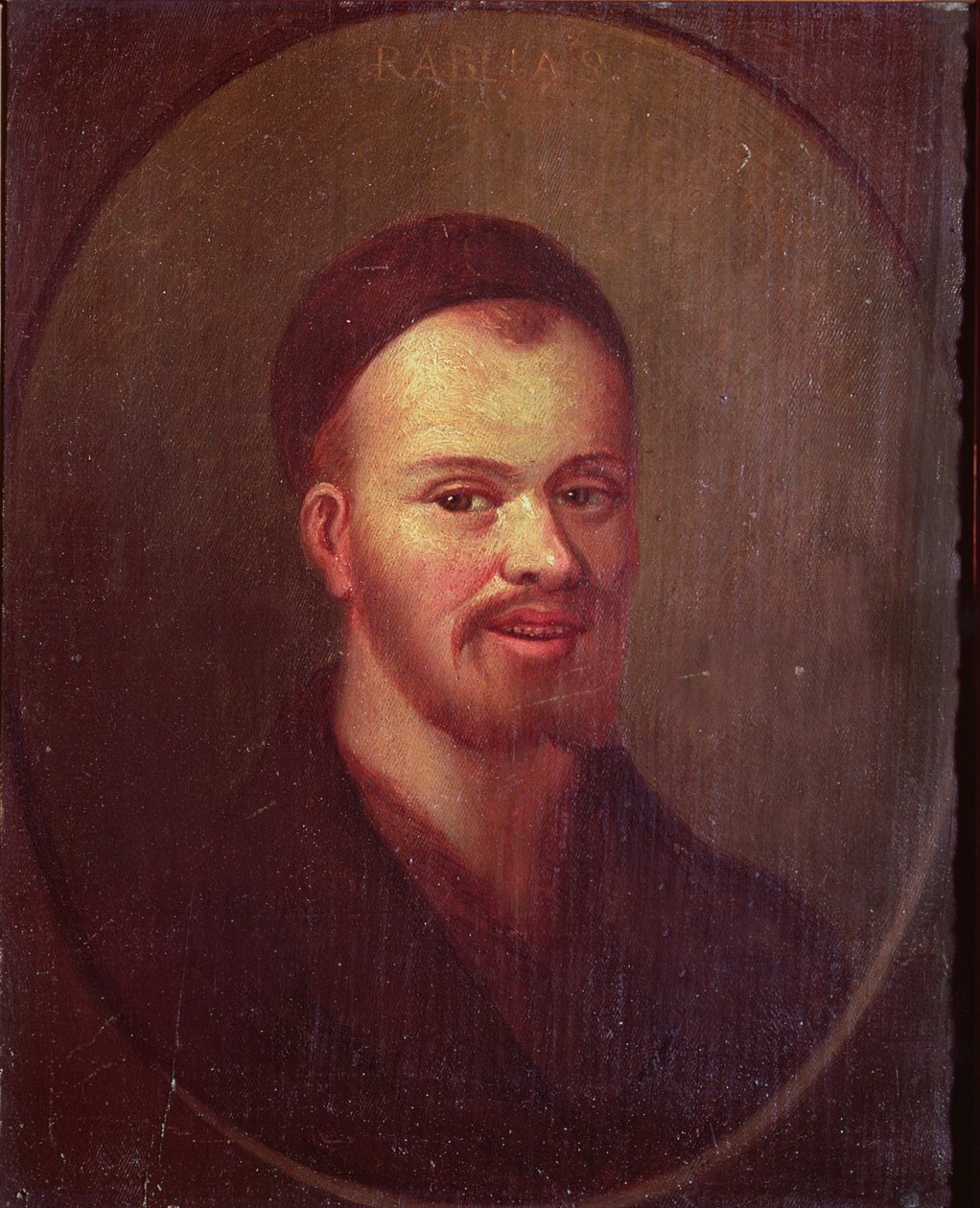 Portret Francois Rabelais (ok.1494-c.1553), francuskiego satyryka autorstwa French School