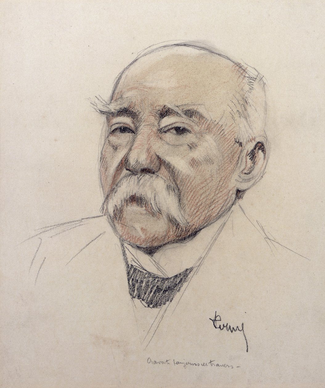 Portret Georges Clemenceau (1841-1929) autorstwa French School