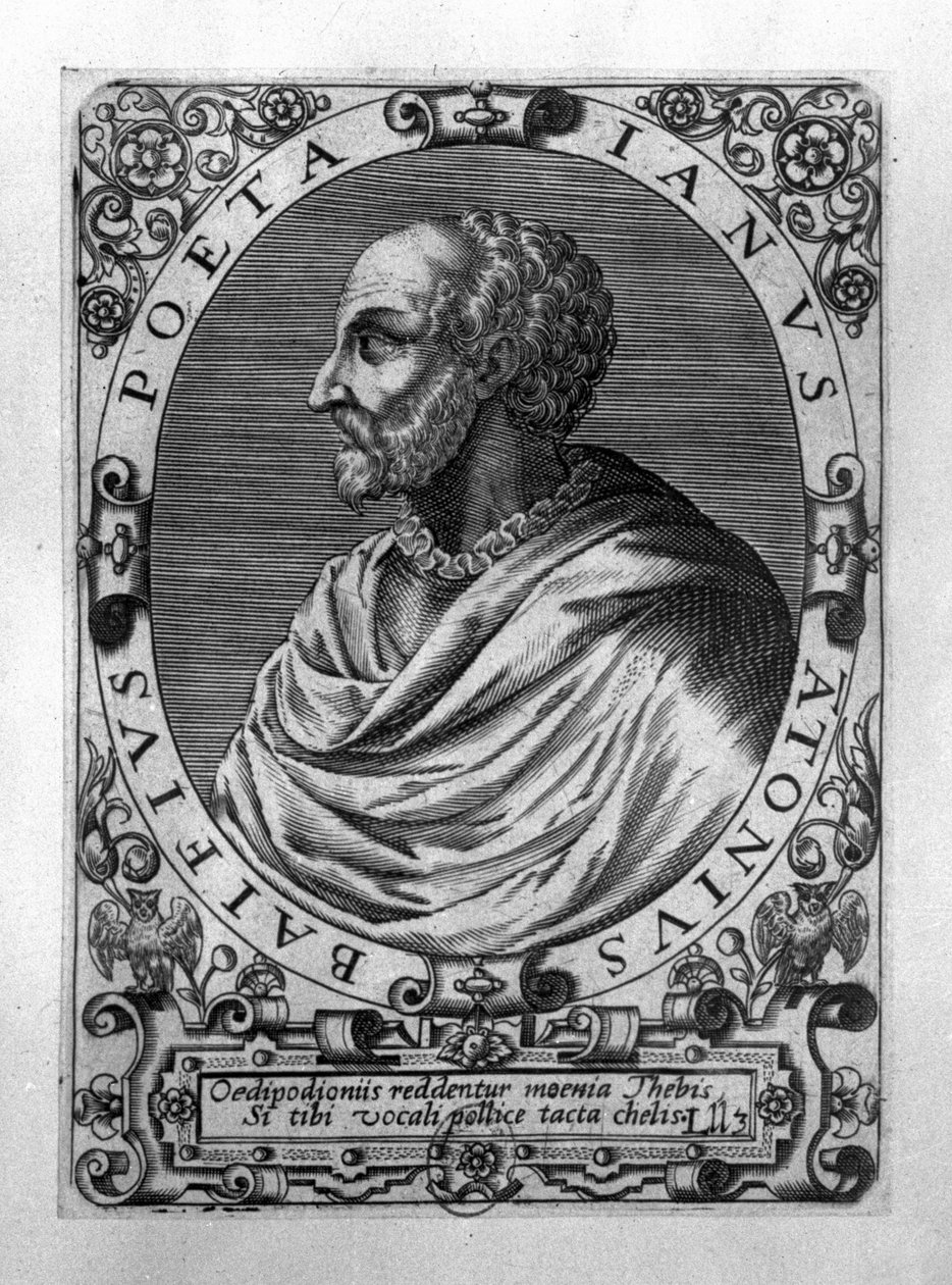 Portret Jean Antoine de Baif (1532-89) autorstwa French School