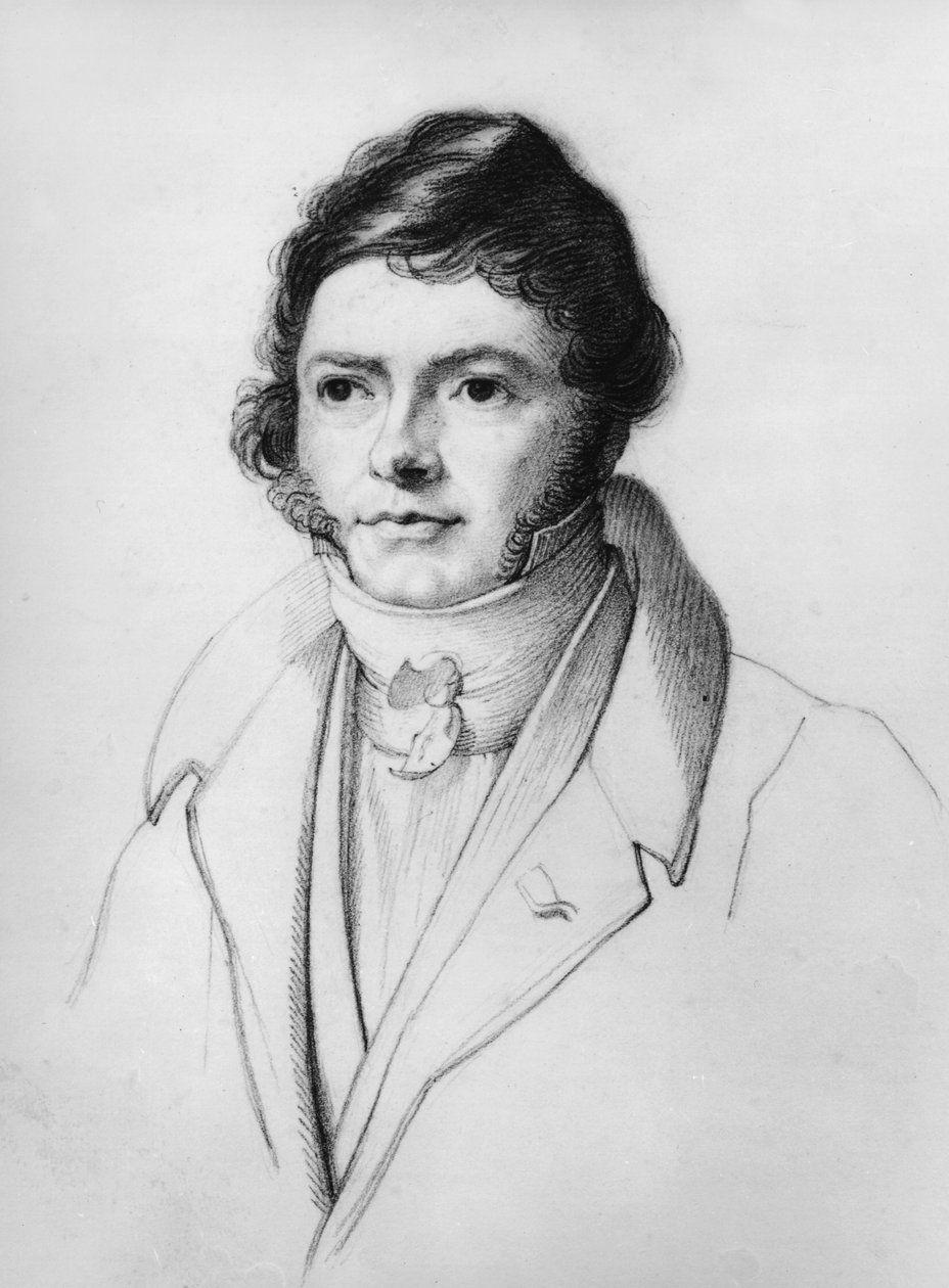 Portret Jeana-Francois Champolliona (1790-1832), 1830 autorstwa French School