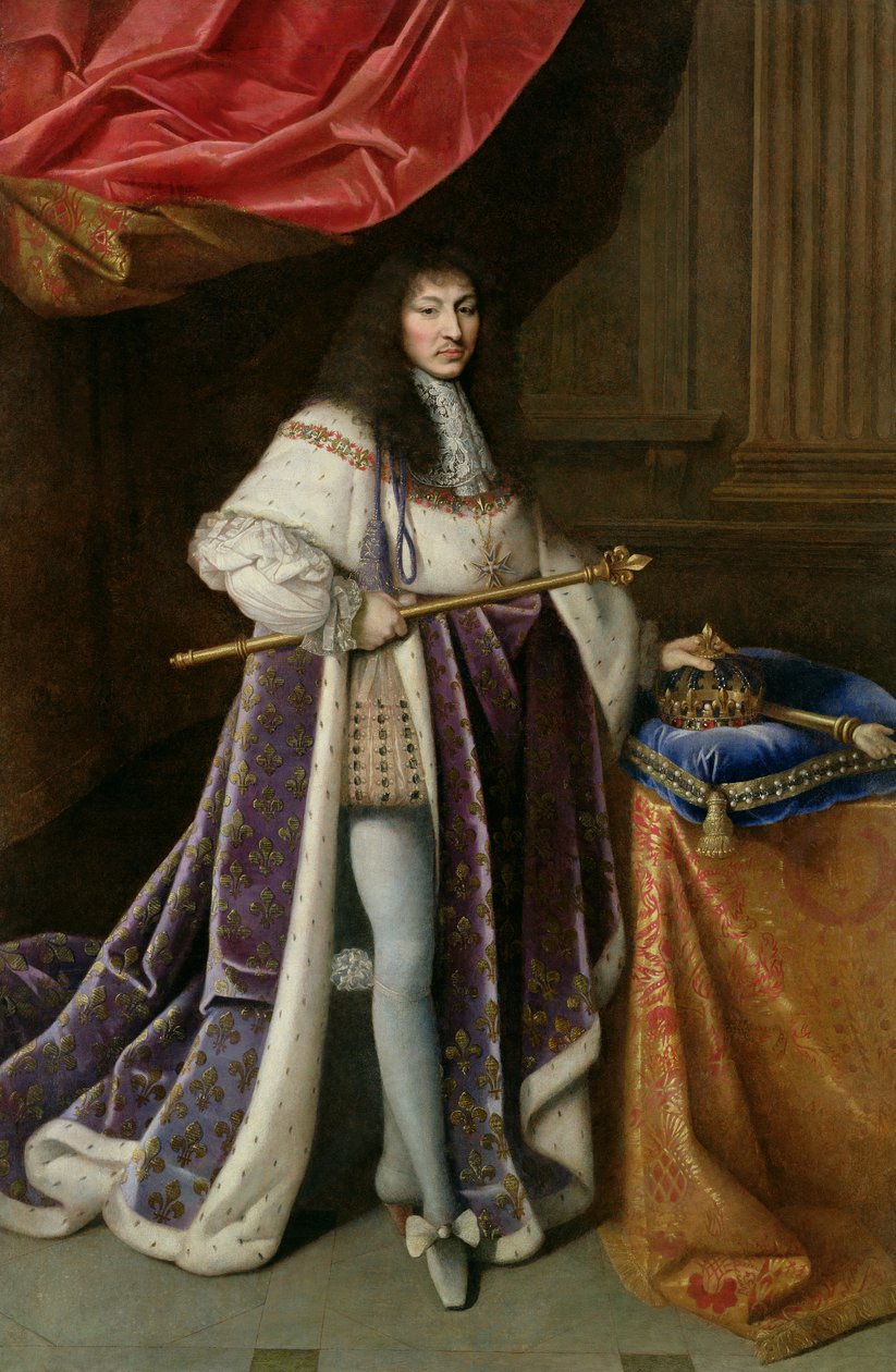 Liudviko XIV (1638-1715) poli portretas autorstwa French School
