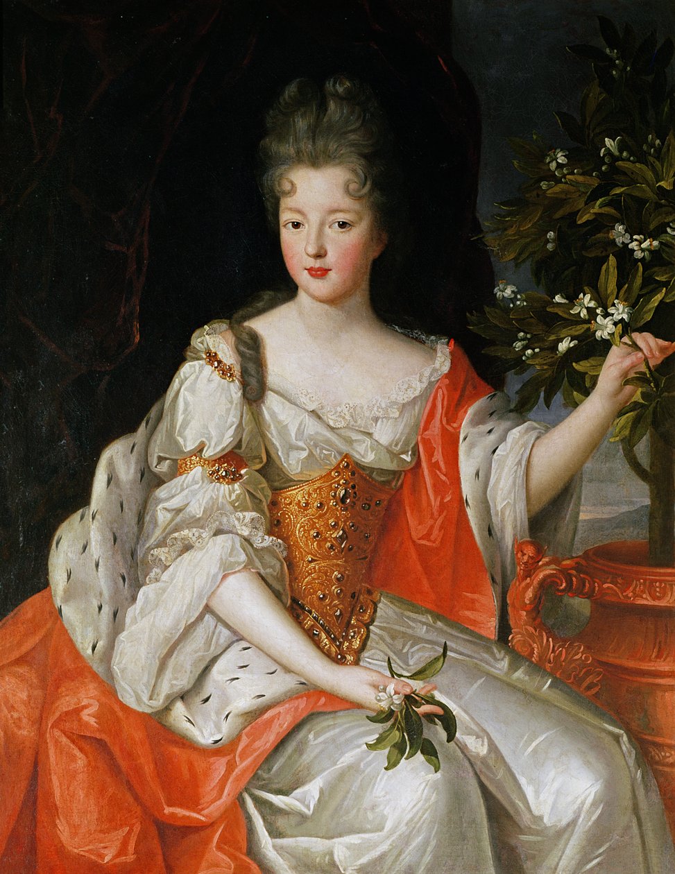Portret Louise-Francoise de Bourbon (1673-1743) pod koniec XVII wieku autorstwa French School