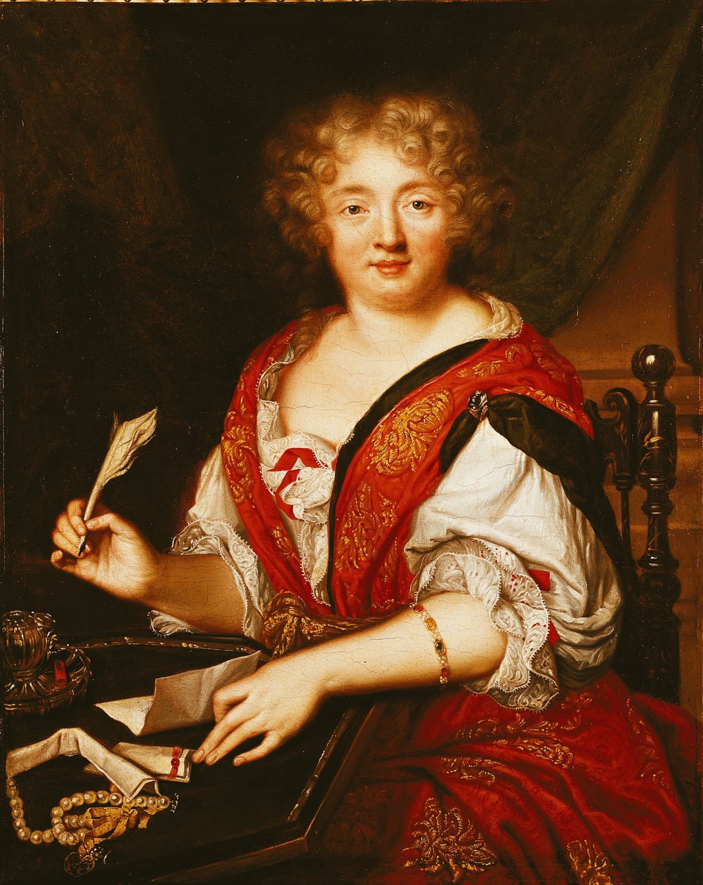 Portret pisarskiej Madame de Sevigne autorstwa French School