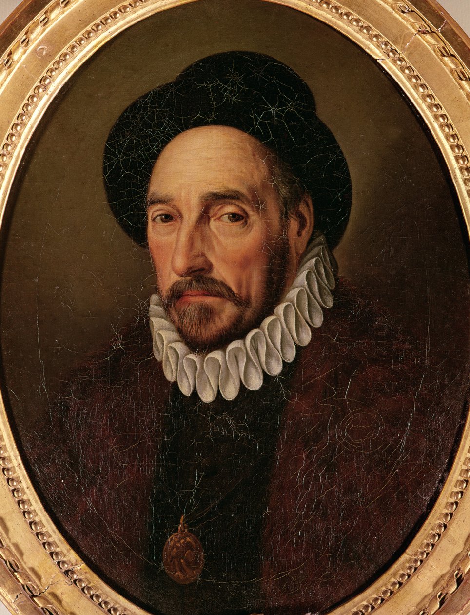 Portret Michela Eyquem de Montaigne (1533-92) autorstwa French School