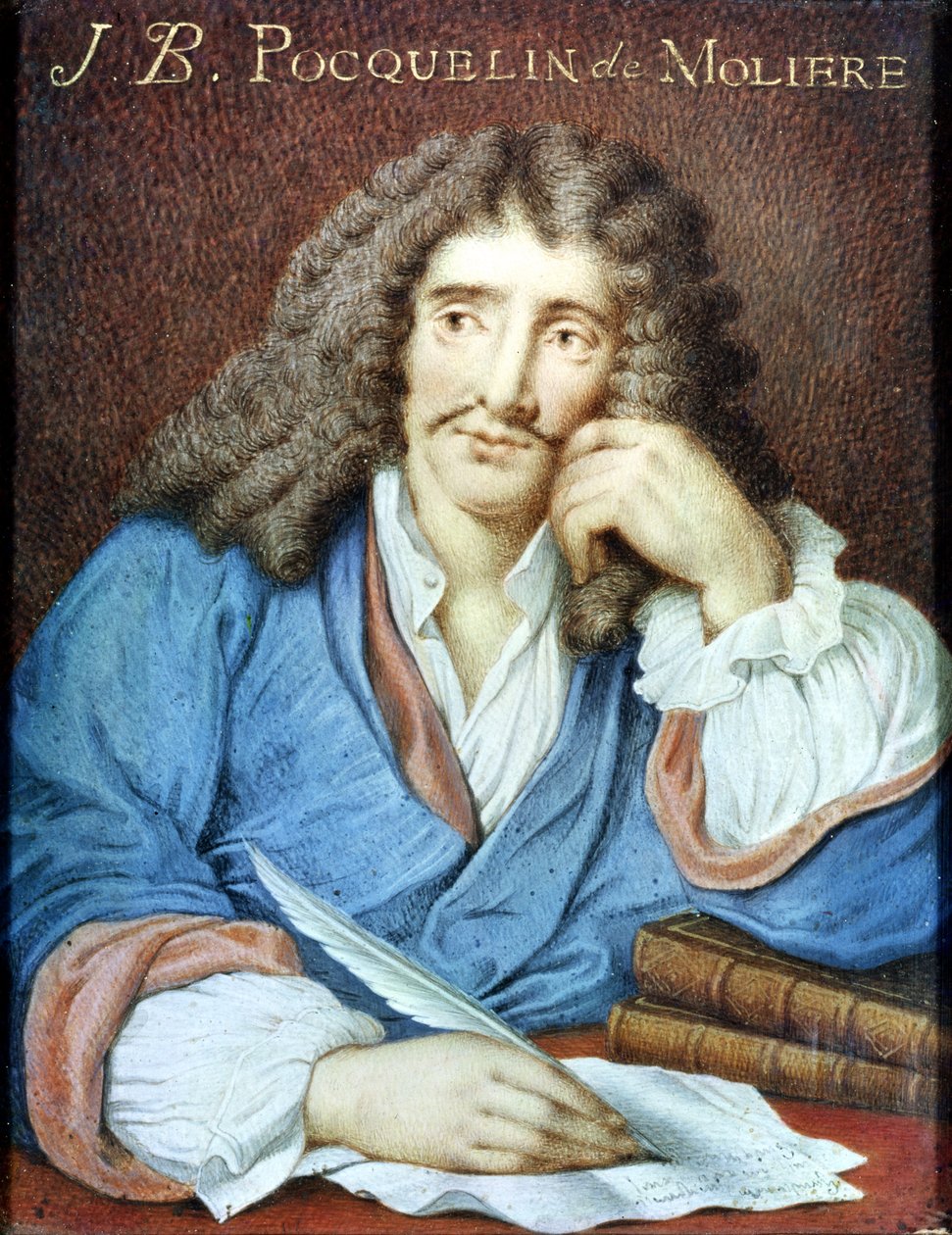 Portret Moliera (1622-73) autorstwa French School
